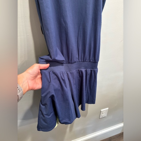 Adidas romper  Dark Blue climacool athletic athleisure tennis prep gold exercise - Picture 13 of 14